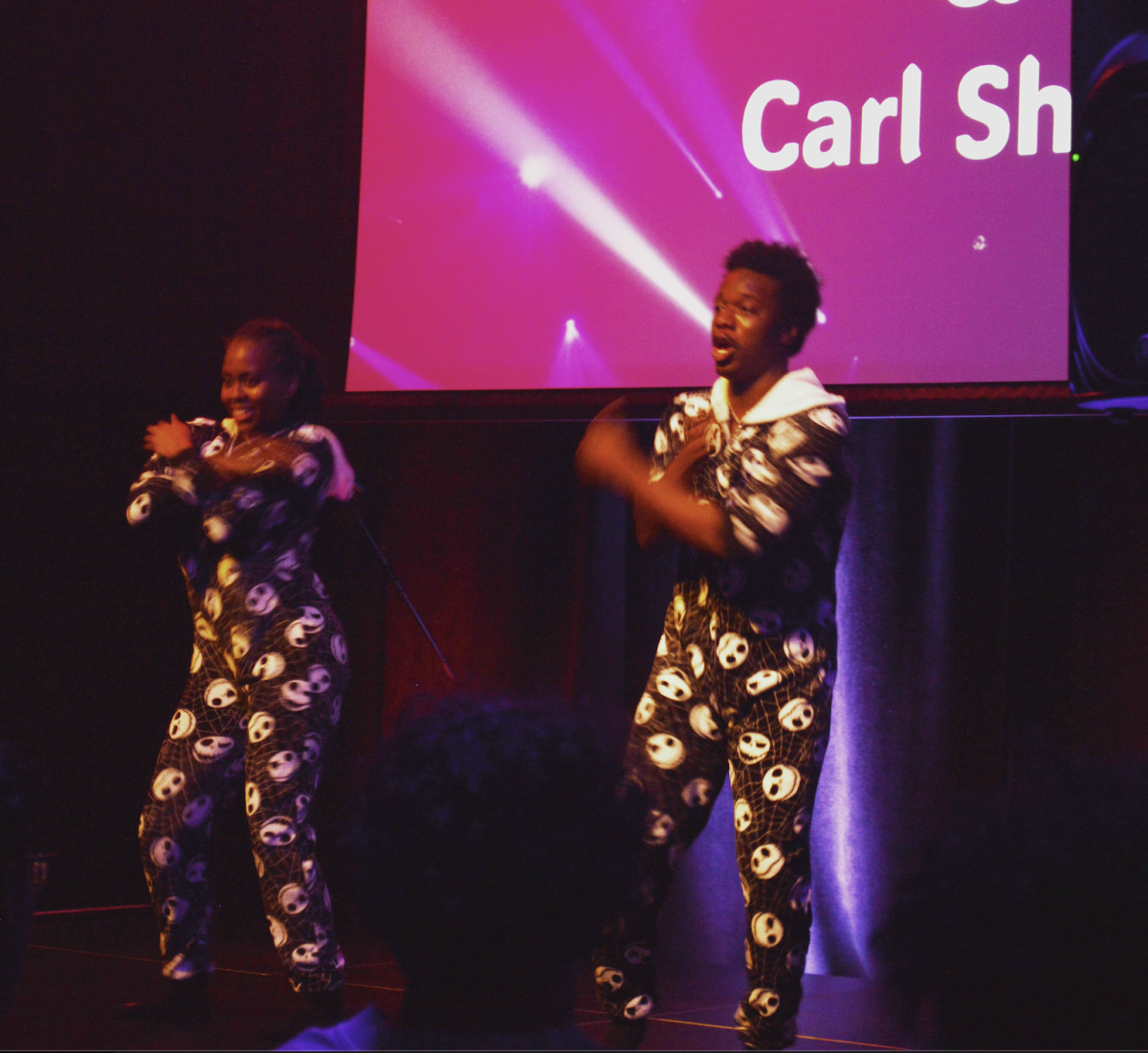 Kristian Brown and Carl Short perform a song and original dance routine inspired by Billie Eilish